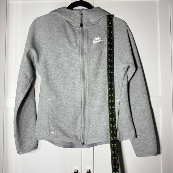 Nike Sweater Women Zipper Gray pockets Hoodie XS - Picture 7 of 9